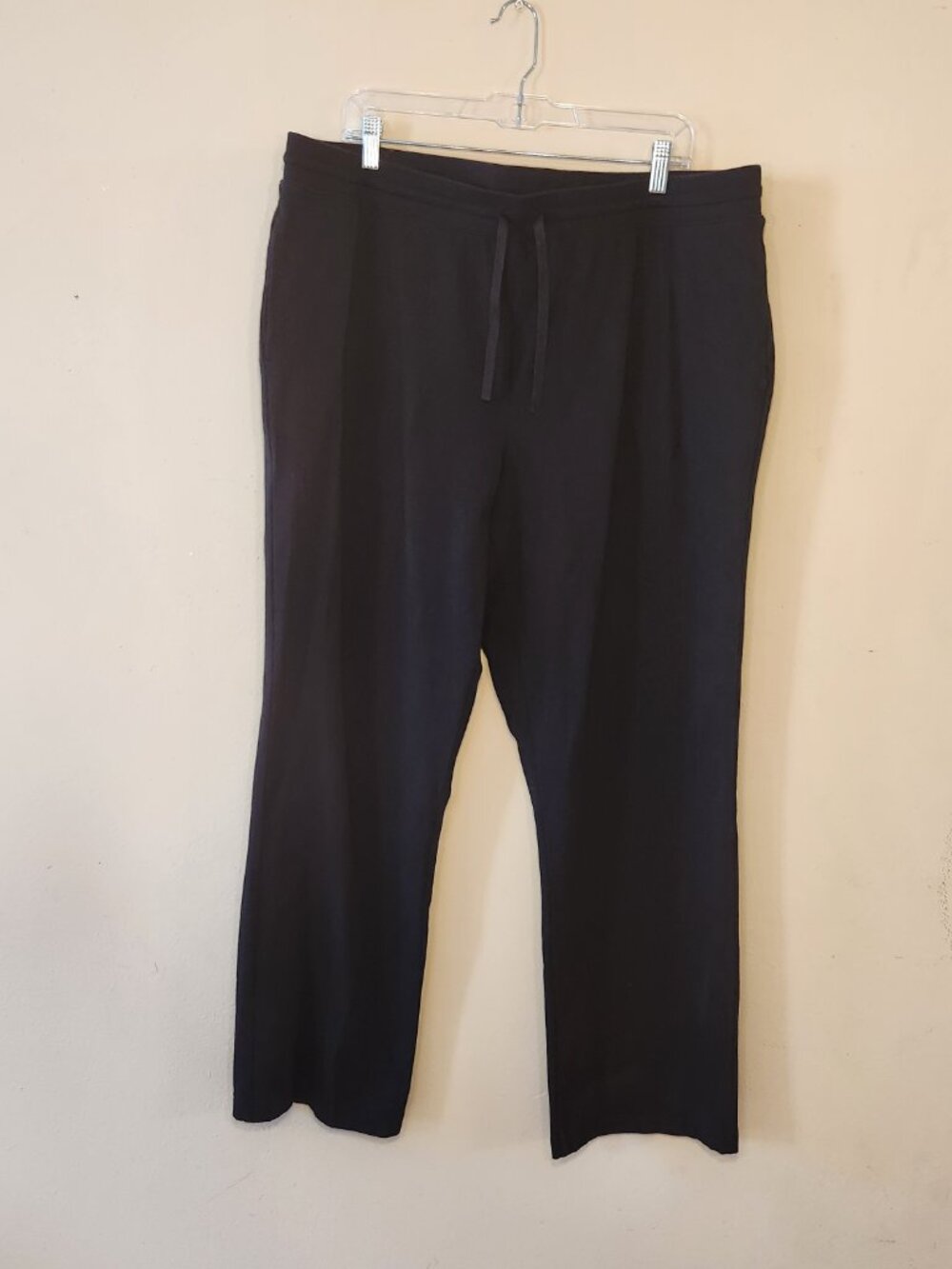 Karen Scott Sport drawstring black pants size 1X